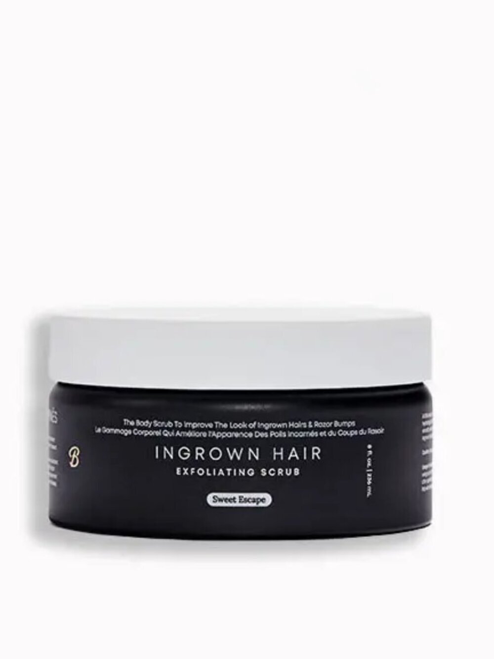 BUSHBALM Sweet Escape Ingrown Hair Exfoliating Scrub 8 oz, Full Size